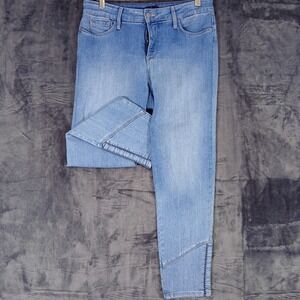 NYDJ Jeans Womens 10 Blue Ankle Skinny Lift Tuck Technology Stretch Denim